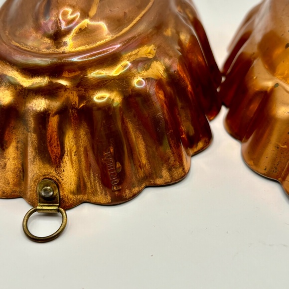 3 Vintage Copper Molds-Made in Portugal - Picture 4 of 12